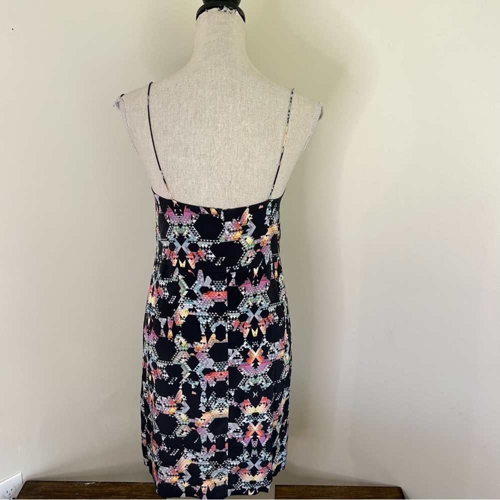 TIBI Gray/geometric print sleeveless dress - Size 0 - Picture 8 of 11